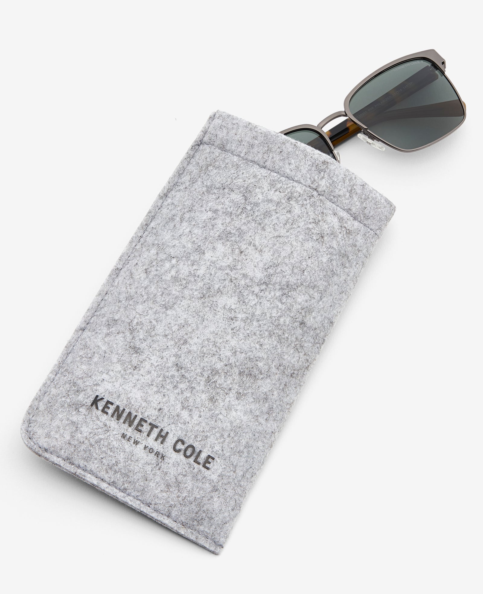 Kenneth Cole Reaction Sunglasses & Eyewear Square Metal Sunglasses occhiali da sole gunmetal