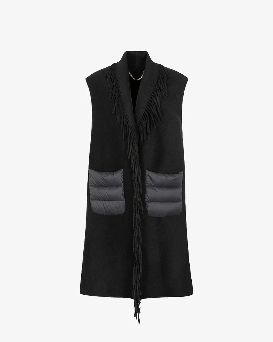 Markup Donna Giacche & Giubbotti Gilet con tasconi e frange