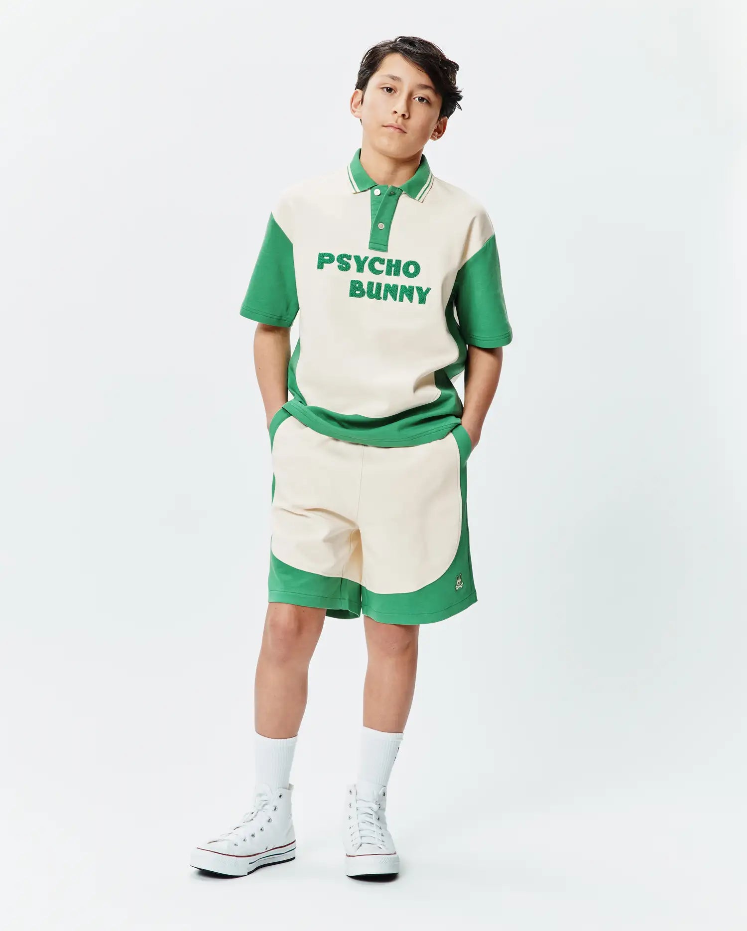 Psycho Bunny Kids Bottoms KIDS KELLY SHORT 7 KB0900036 shorts verdi
