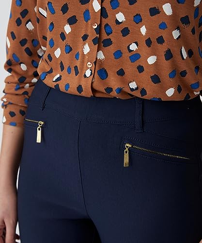 Damart Prêt-à-porter Pantaloni comfort 7/8 donna blu marine scuro 40