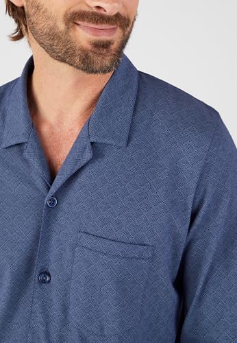 Damart Homewear Pigiama abbottonato in jersey di puro cotone uomo S