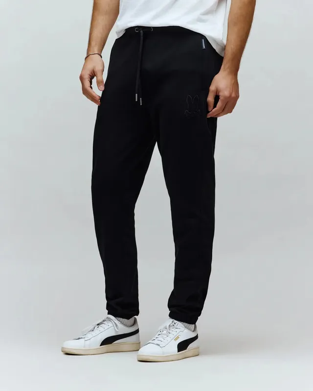 Psycho Bunny Men's Pants Barry Joggers jogger nero XXS-XXXL felpa