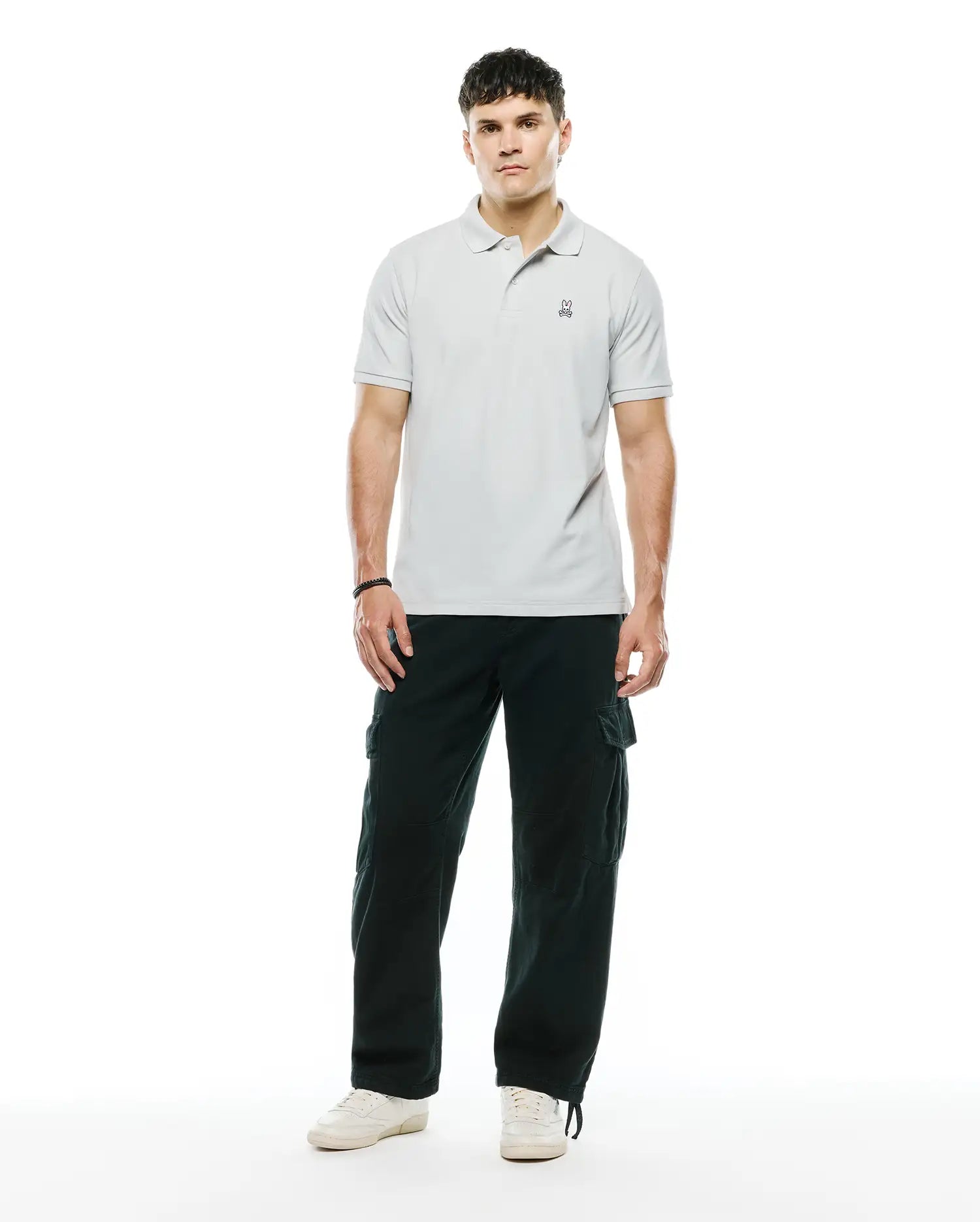 Psycho Bunny Men's Polos B6K001F200 polo Dawn Blue cotone Pima