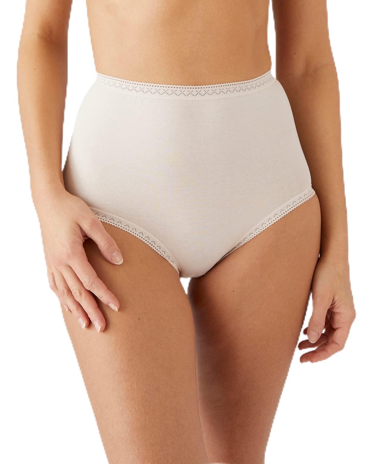 Damart Biancheria intima set 3 mutandine cotone elasticizzato + 1 marrone S
