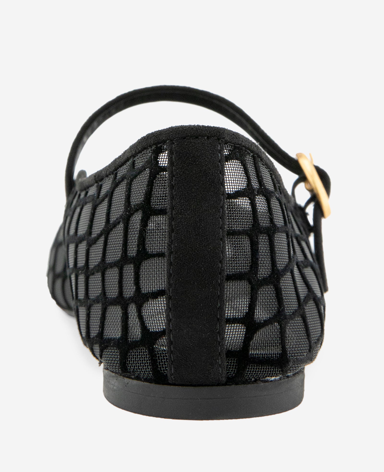 Kenneth Cole Reaction Shoes Jasper Croco Mesh Ballet Flat ballerine nere in tessuto