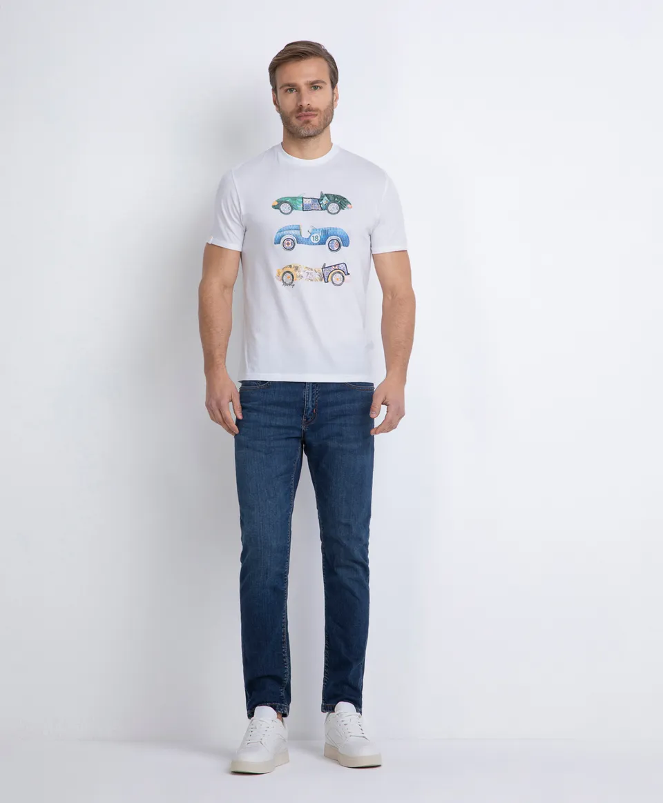 Markup Uomo Felpe & T-shirt T-shirt stampa car a manica corta