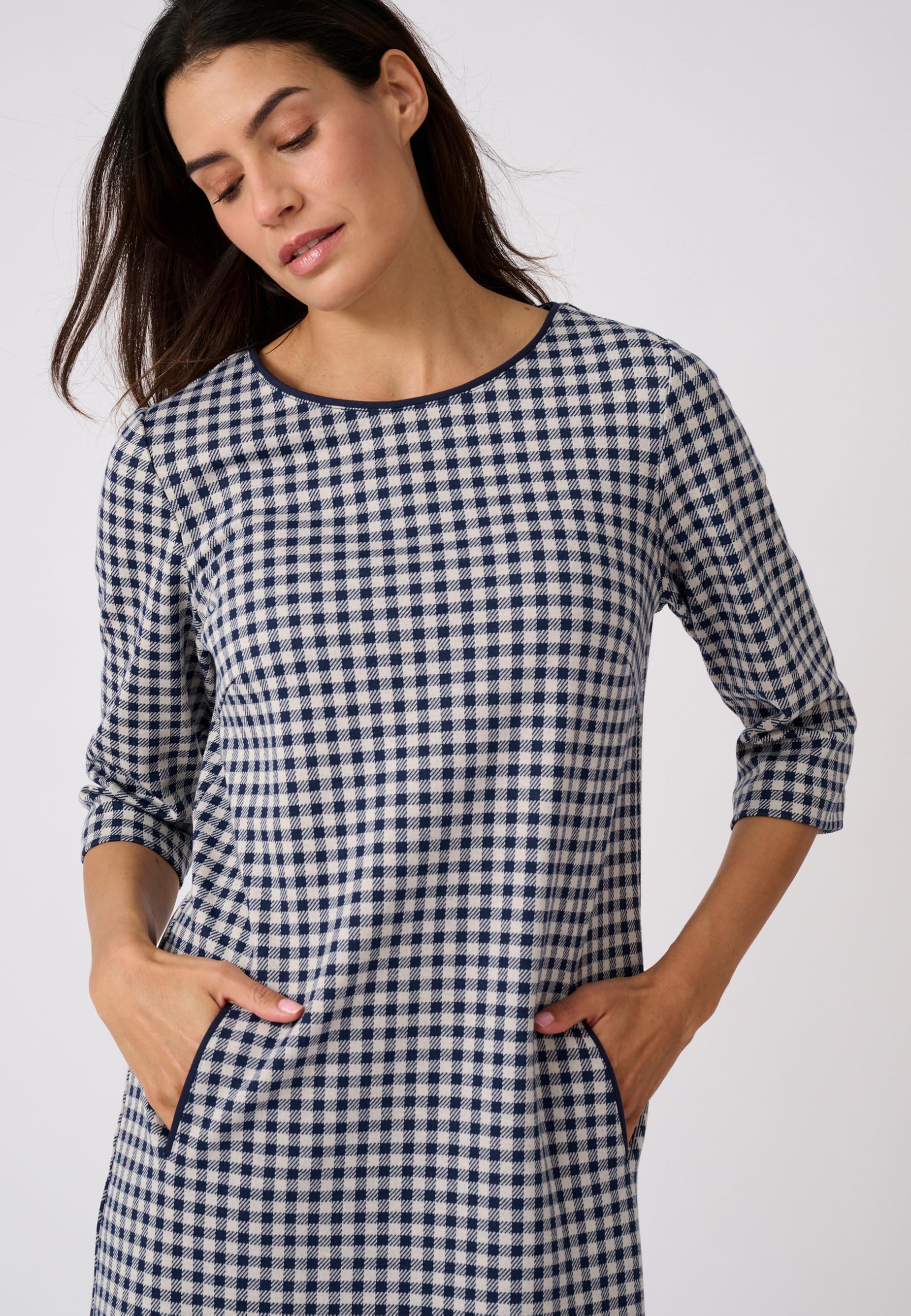 Damart Prêt-à-porter vestito donna 56 pied-de-poule jacquard