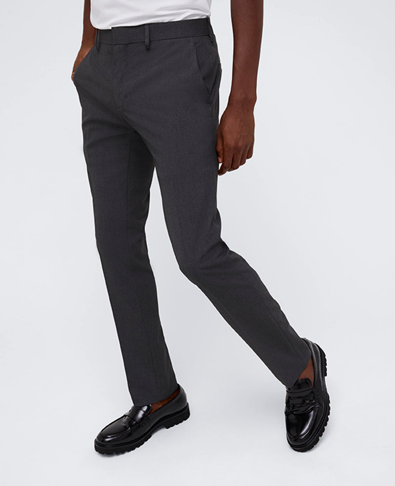 Kenneth Cole Reaction Clothing Skinny-Fit Stretch Performance Dress Pant pantaloni grigi