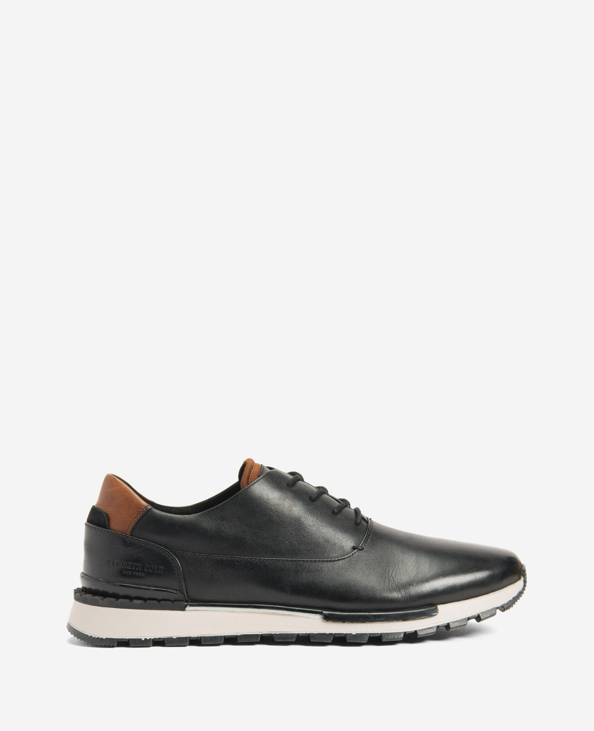 Kenneth Cole Reaction Shoes Kev Leather Lace-Up with TECHNI-COLE scarpe uomo nere