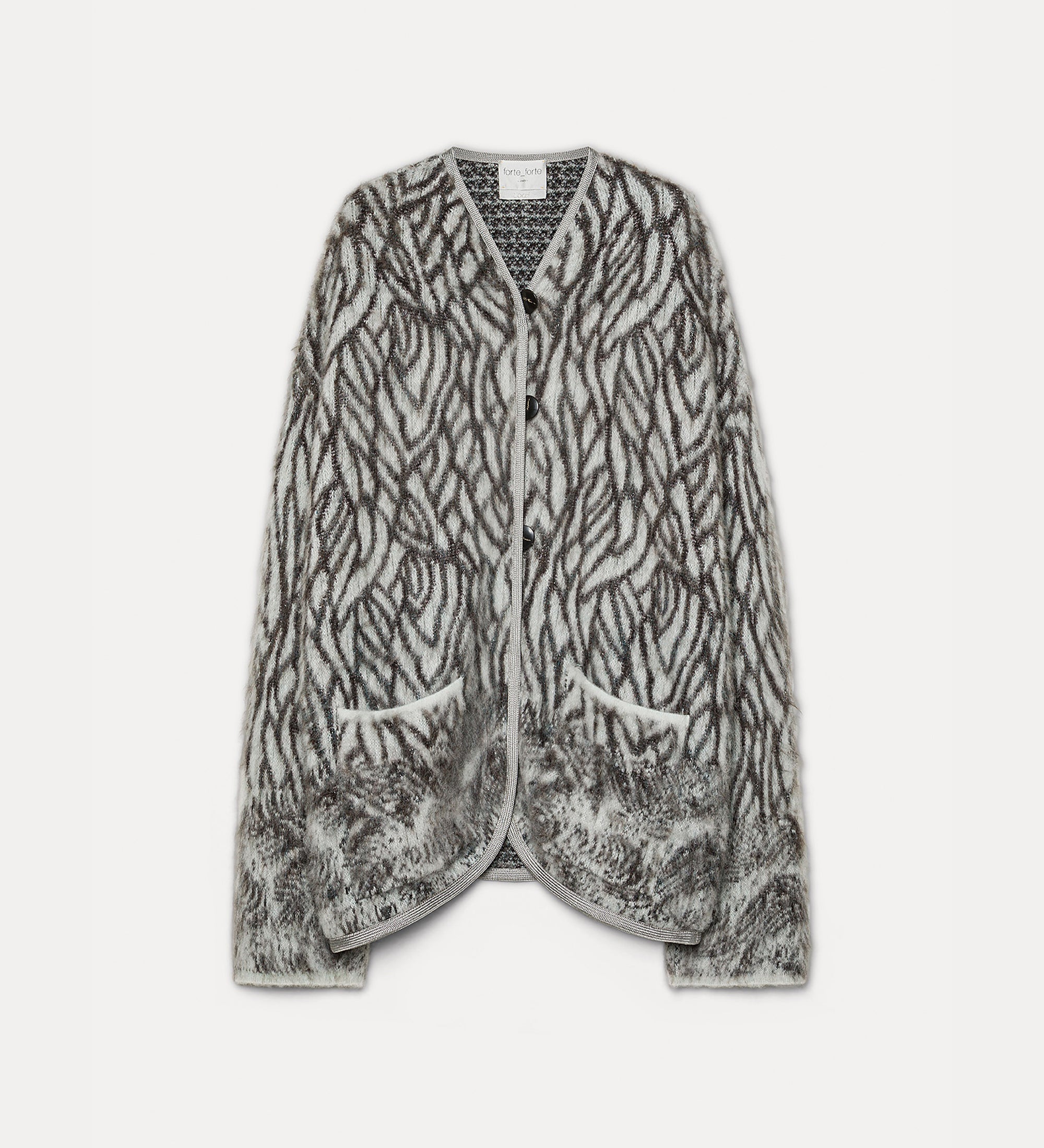 Forte capispalla e kimono cappotto corto Plumes de Heron jade