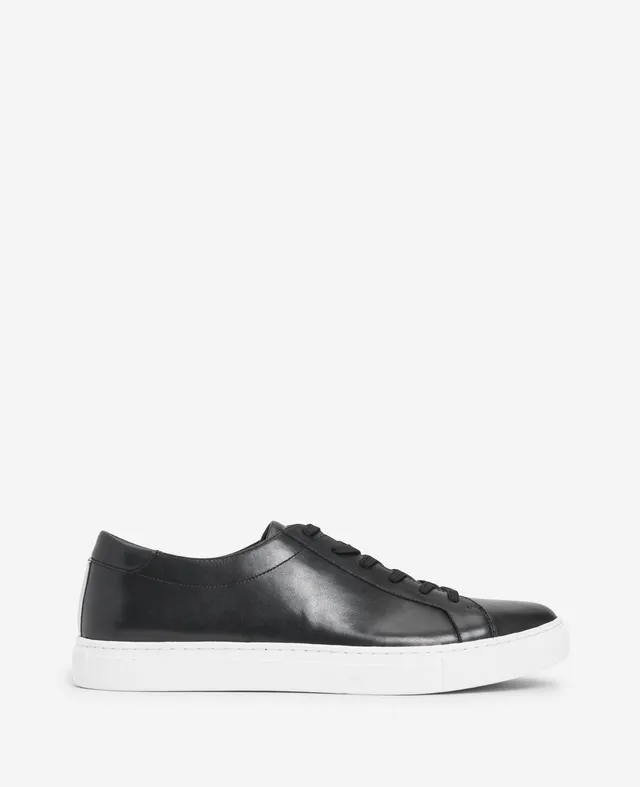Kenneth Cole Reaction Shoes Men's Kam Leather Sneaker sneaker nera in pelle