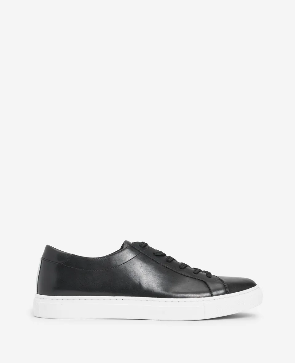 Kenneth Cole Reaction Shoes Men's Kam Leather Sneaker sneaker nera in pelle