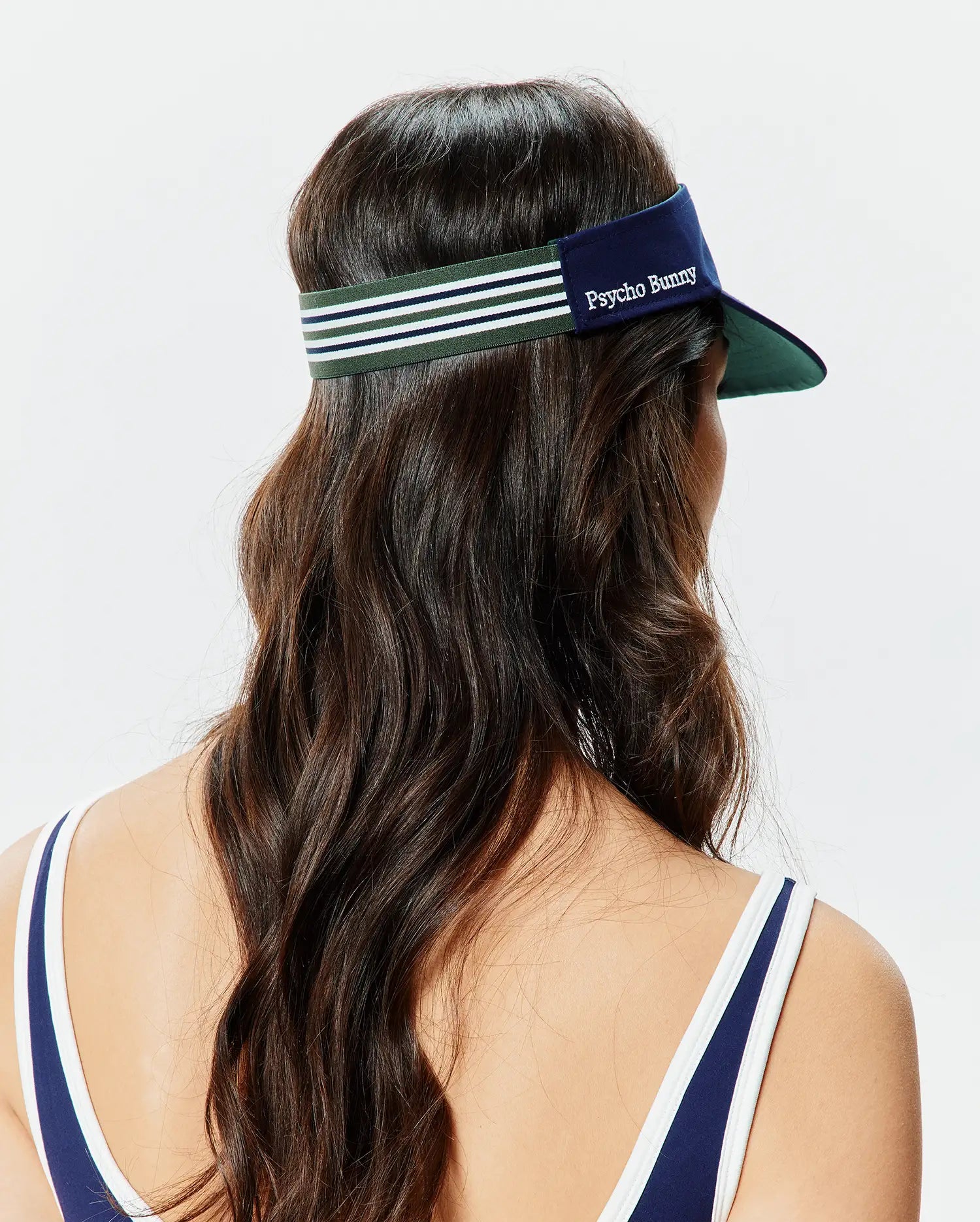 Psycho Bunny Accessories Women's Sport Visor visiera blu in poliestere