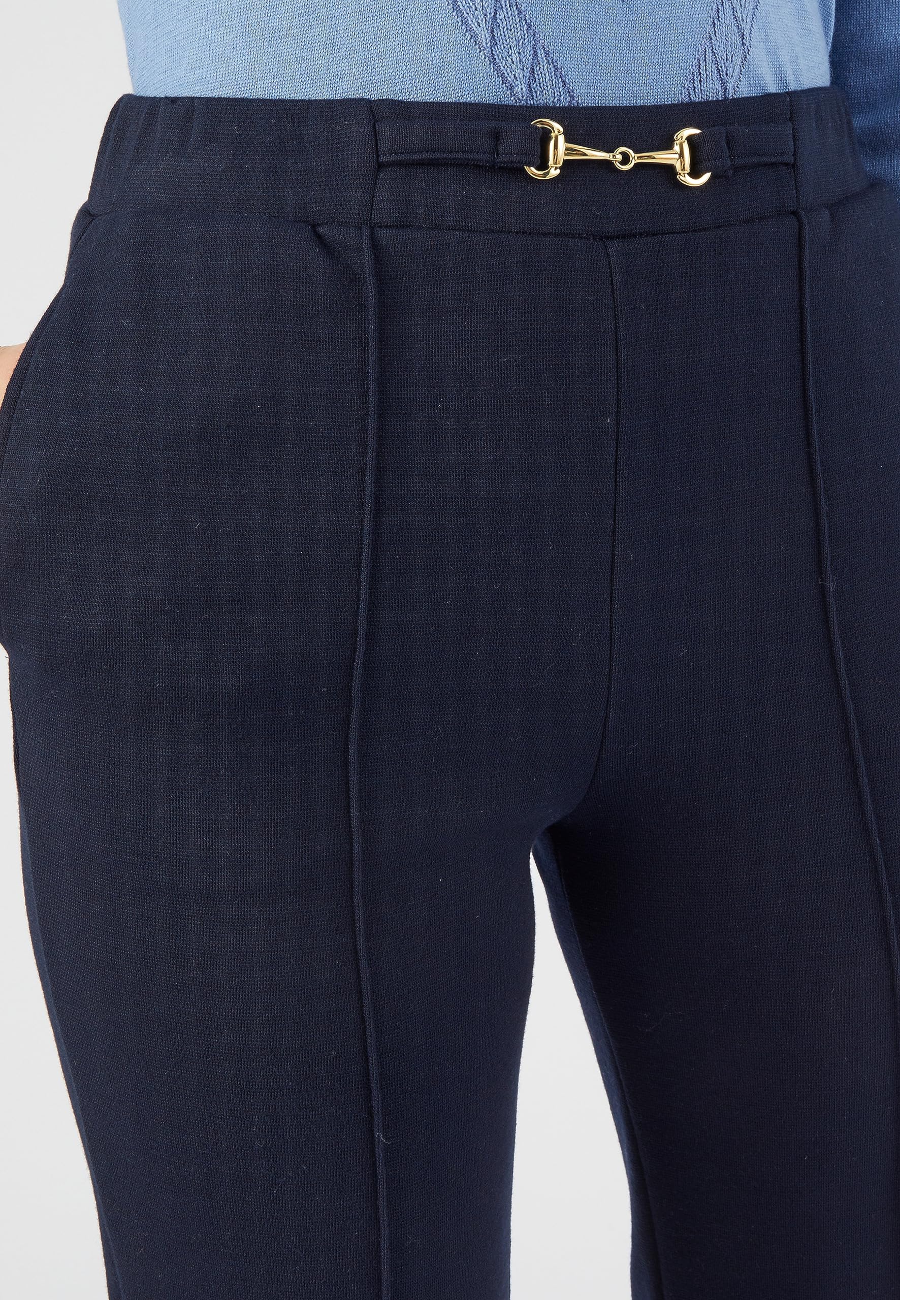 Damart Thermolactyl pantaloni dritti Milano Caldo blu marine scuro 52