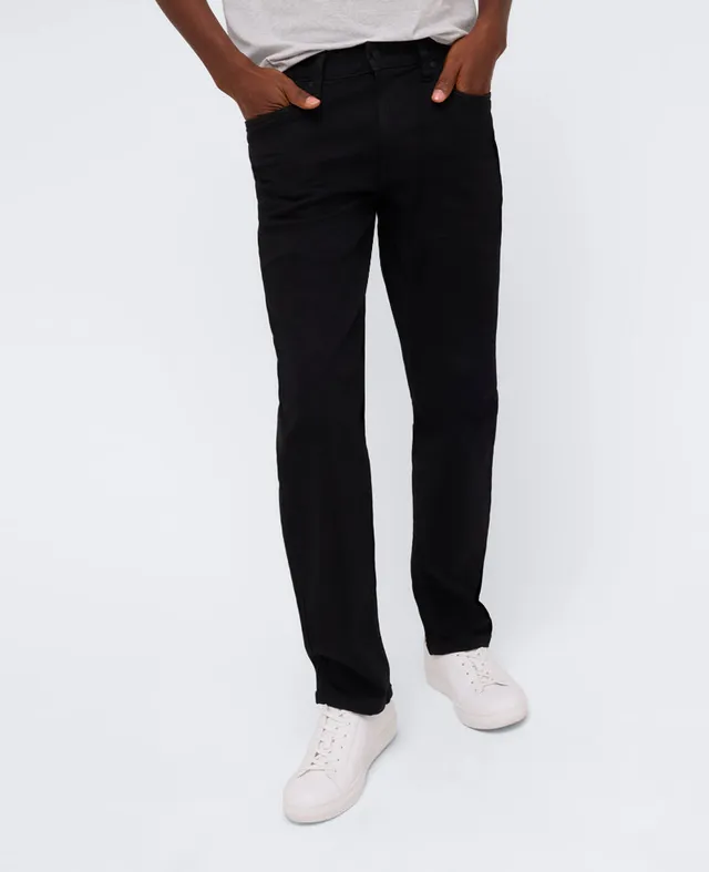 Kenneth Cole Reaction Clothing Athletic-Fit Recycled Stretch Denim Jean jeans neri elasticizzati