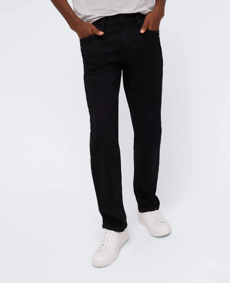 Kenneth Cole Reaction Clothing Athletic-Fit Recycled Stretch Denim Jean jeans neri elasticizzati