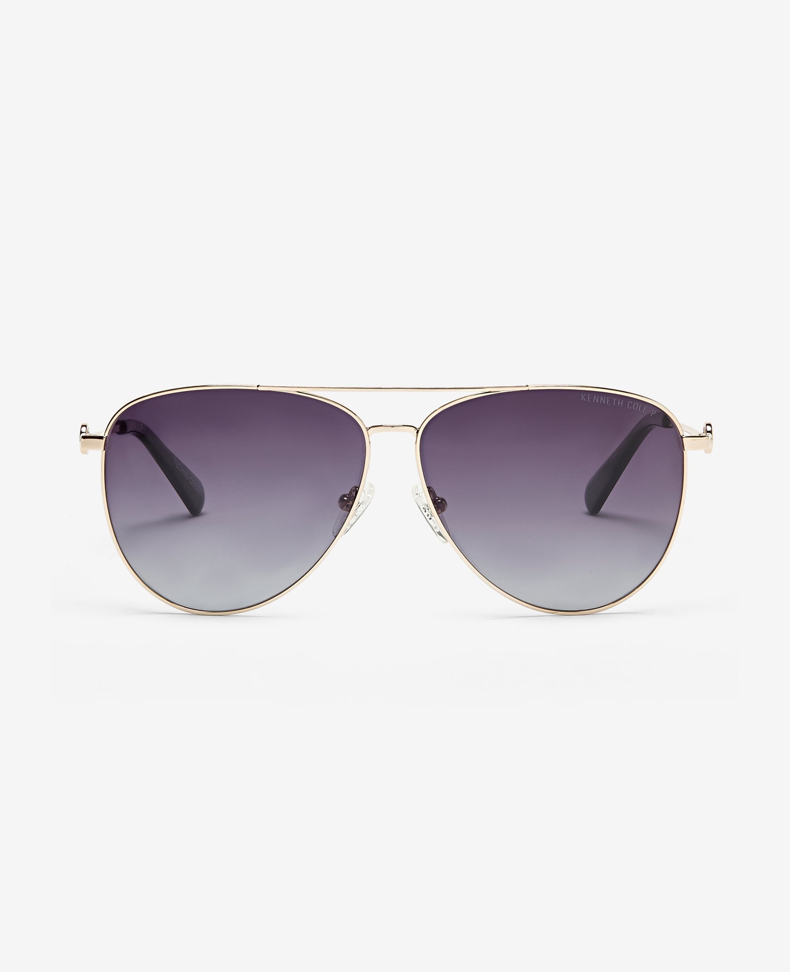 Kenneth Cole Reaction Sunglasses & Eyewear Pilot Titanium Aviator Sunglasses occhiali oro polarizzati