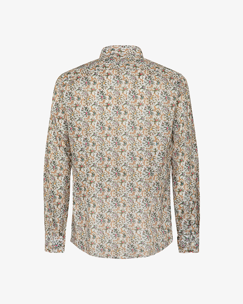 Markup Uomo Camicie Camicia in mussola stampata collo francese camicia