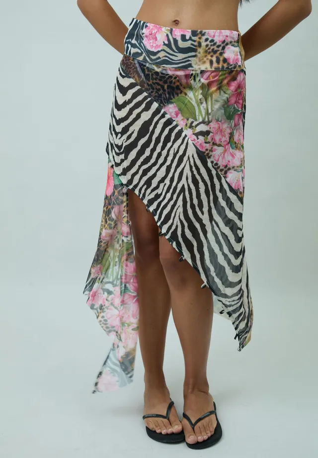 House Of Sunny Women's Skirts Tropical Mesh Skirt gonna in mesh