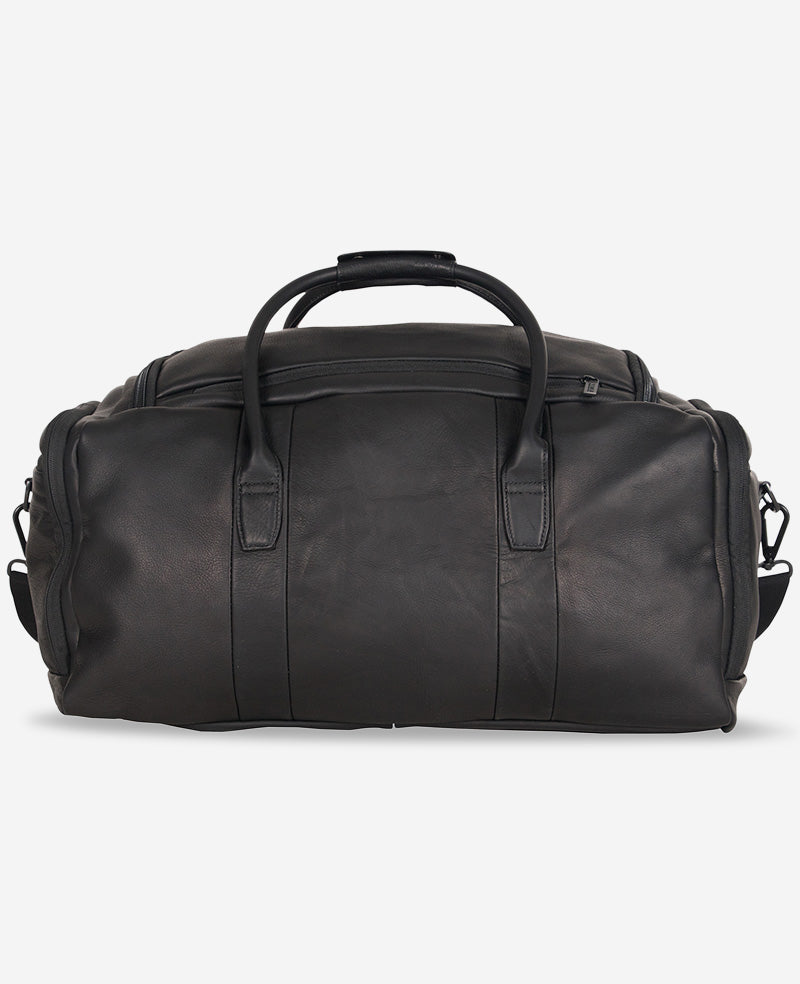 Kenneth Cole Reaction Colombian Leather Duffle borsone nero in pelle