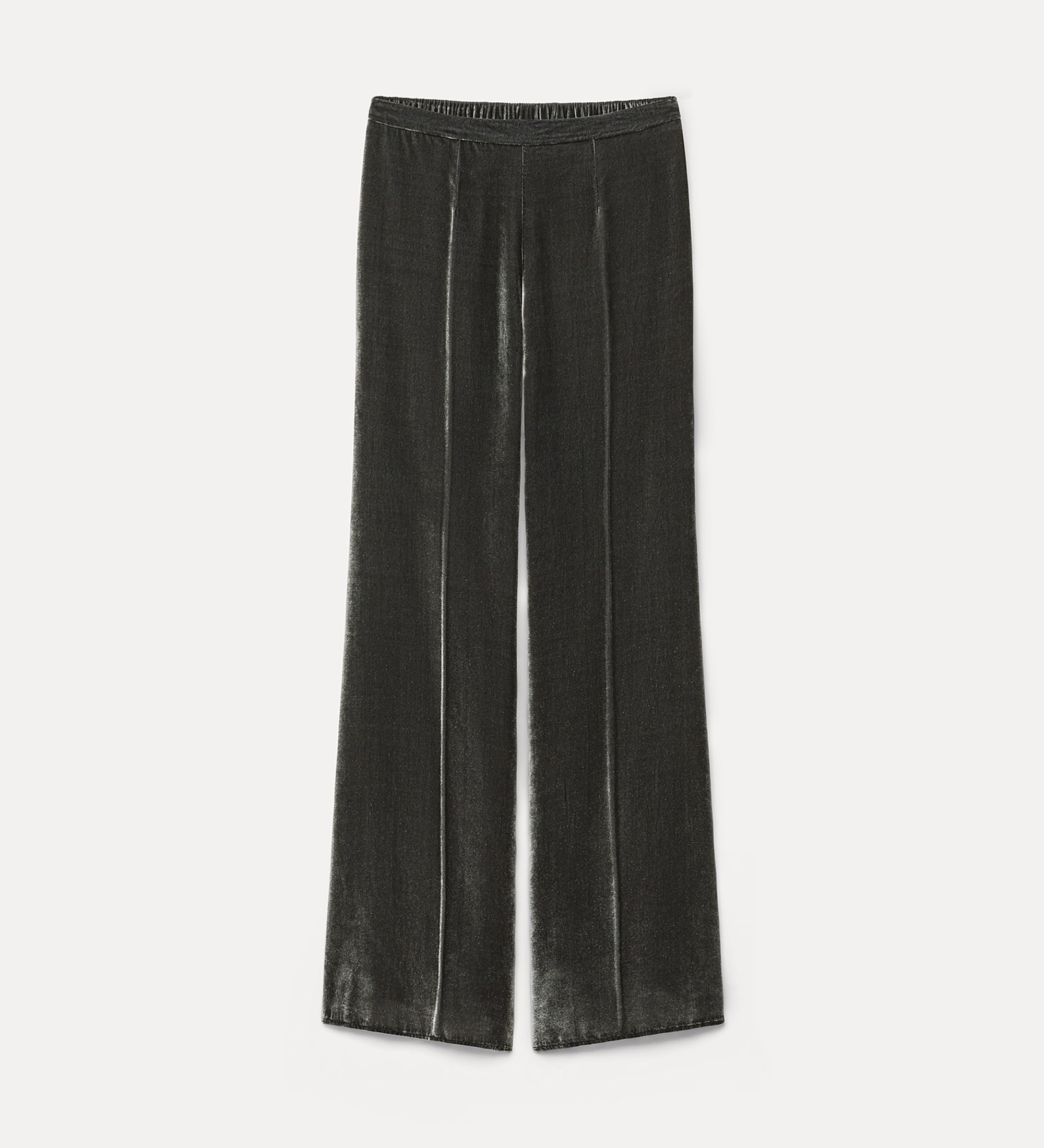 Forte pantaloni viscose and silk velvet trousers pantaloni grigi in velluto