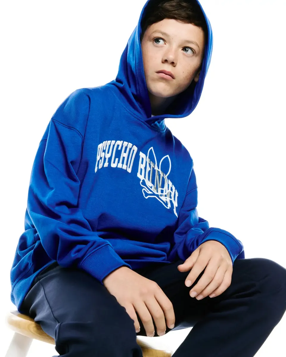 Psycho Bunny Kids Sweatshirts & Hoodies Nathaniel felpa surf blu