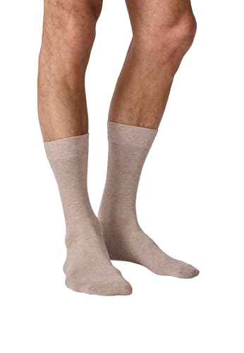 Damart Biancheria intima set 3 paia calzini in cotone biologico misto marrone 39-42
