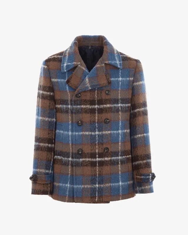 Markup Uomo Cappotti Peacoat a quadri cappotto