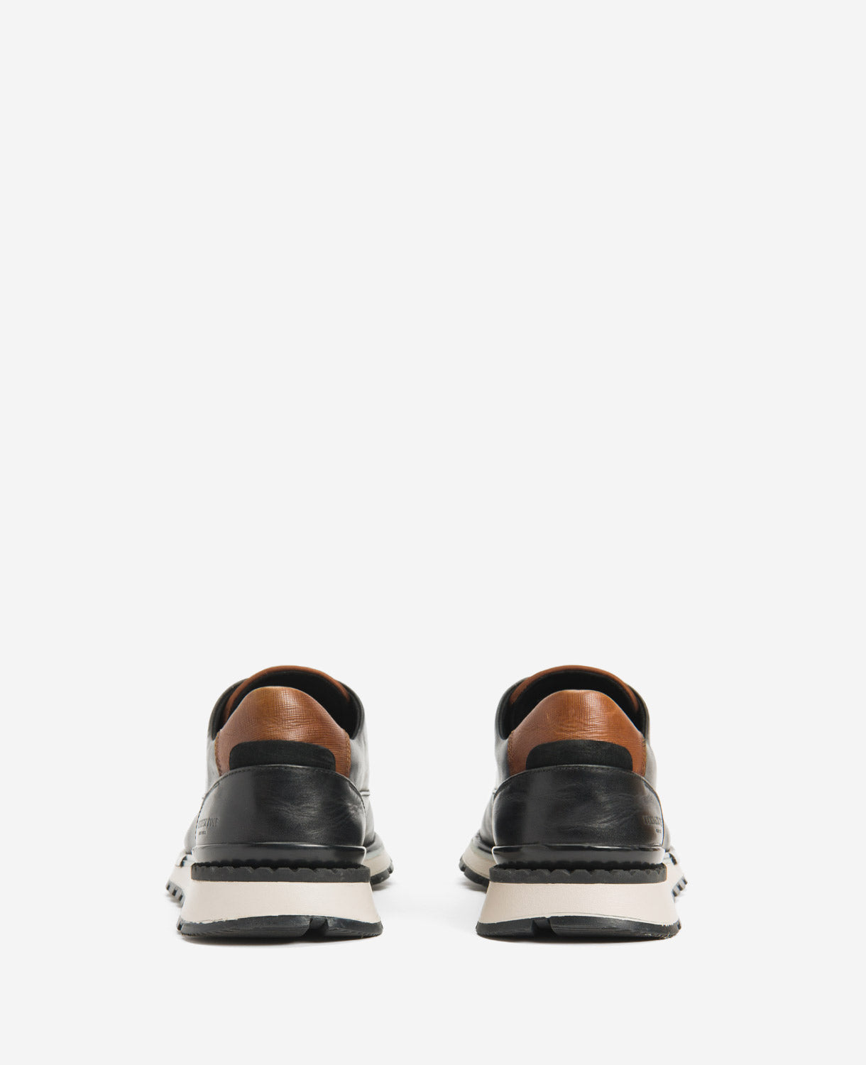 Kenneth Cole Reaction Shoes Kev Leather Lace-Up with TECHNI-COLE scarpe uomo nere