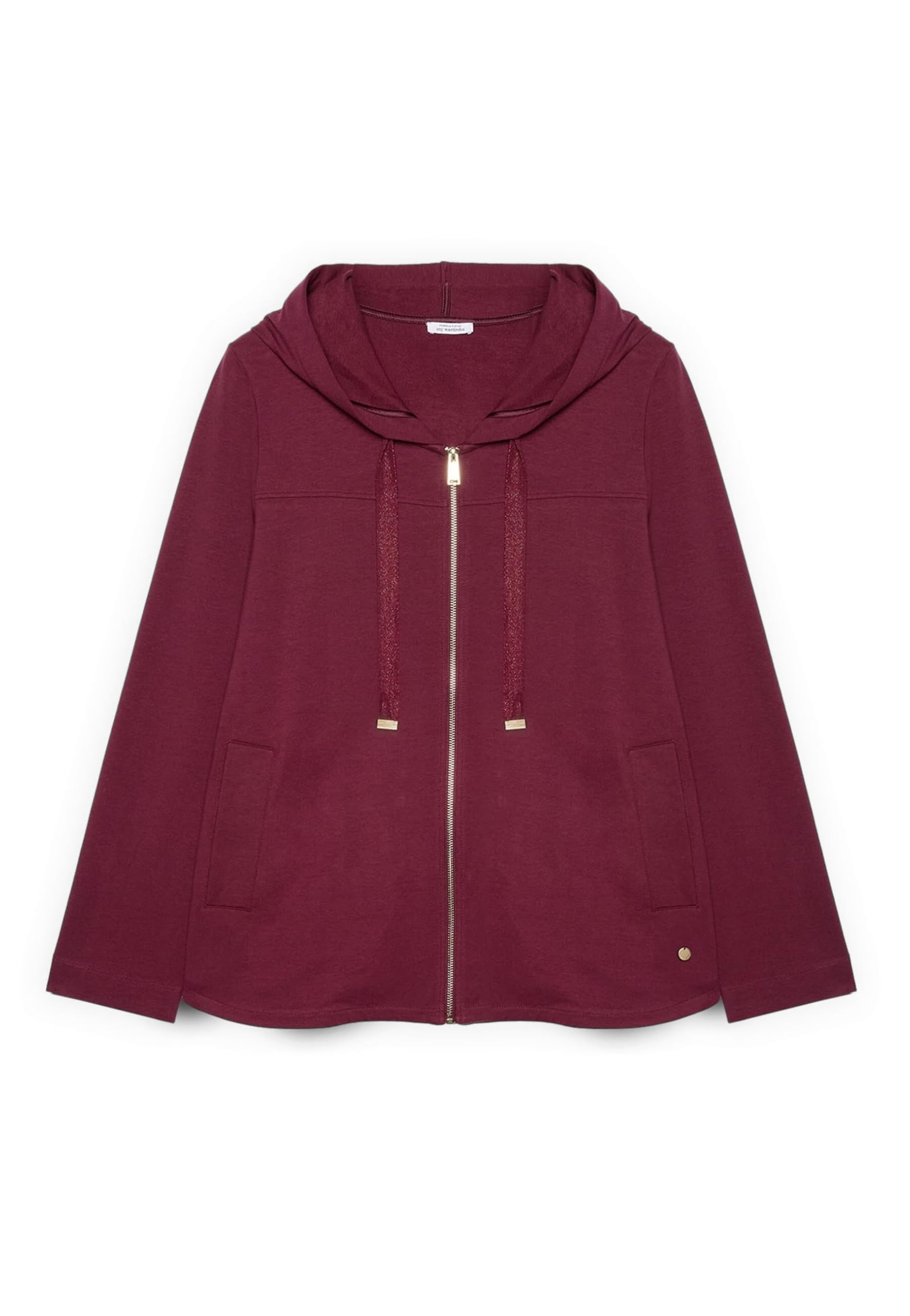 Fiorella Rubino Maglie e felpe Felpa con Cappuccio e Coulisse felpa XL Plus nera