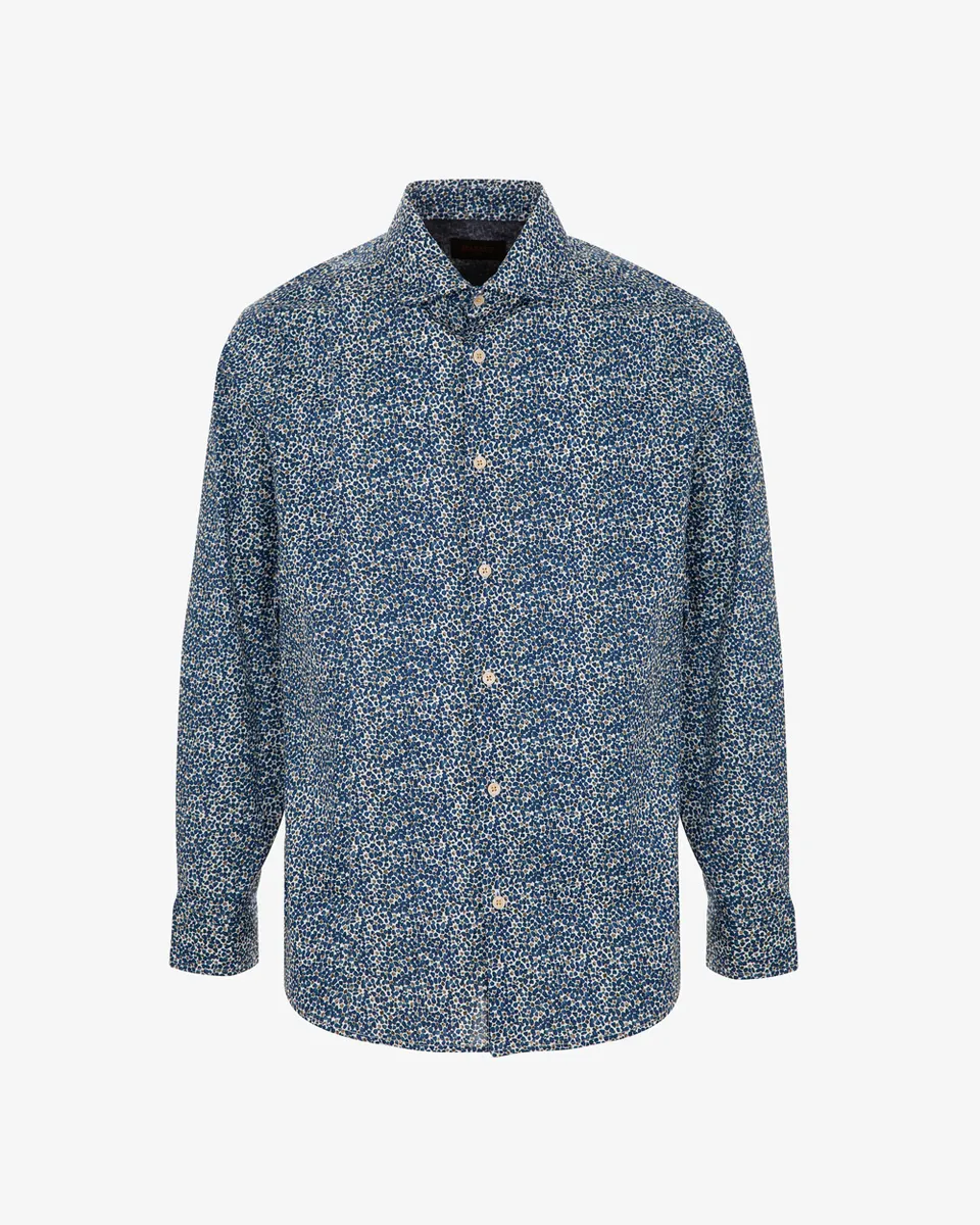 Markup Uomo Camicie Camicia in popeline stampata