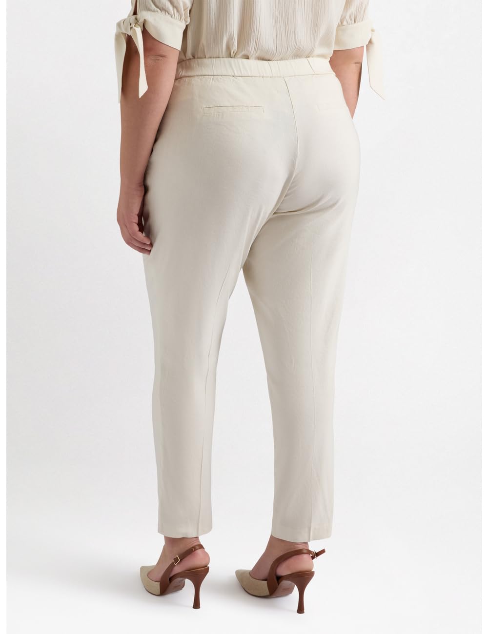 Fiorella Rubino Pantaloni New York Misto Lino pantaloni 46 Plus