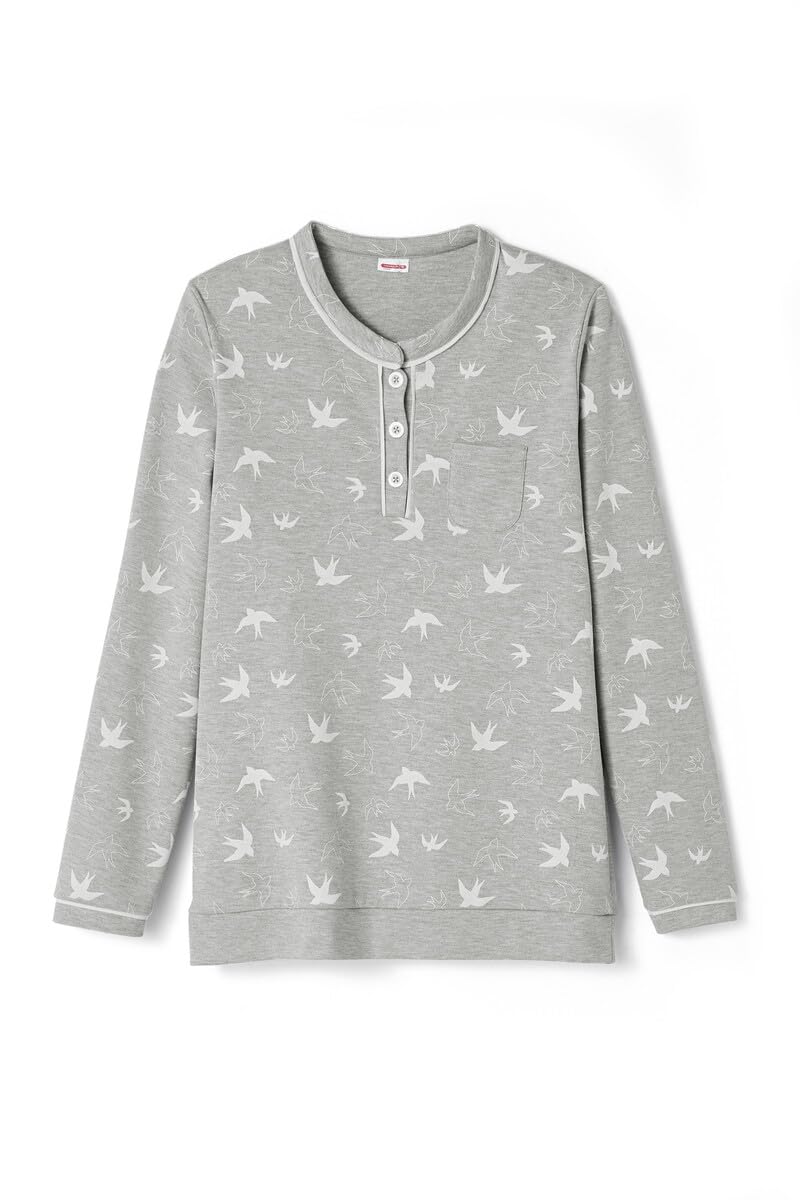 Damart Homewear Pigiama in Maglia Thermolactyl Interlock Set Donna
