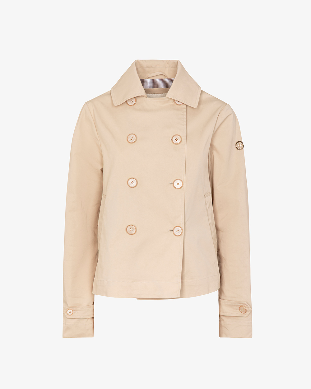 Markup Donna Giacche & Giubbotti Trench corto in cotone doppiopetto trench in cotone