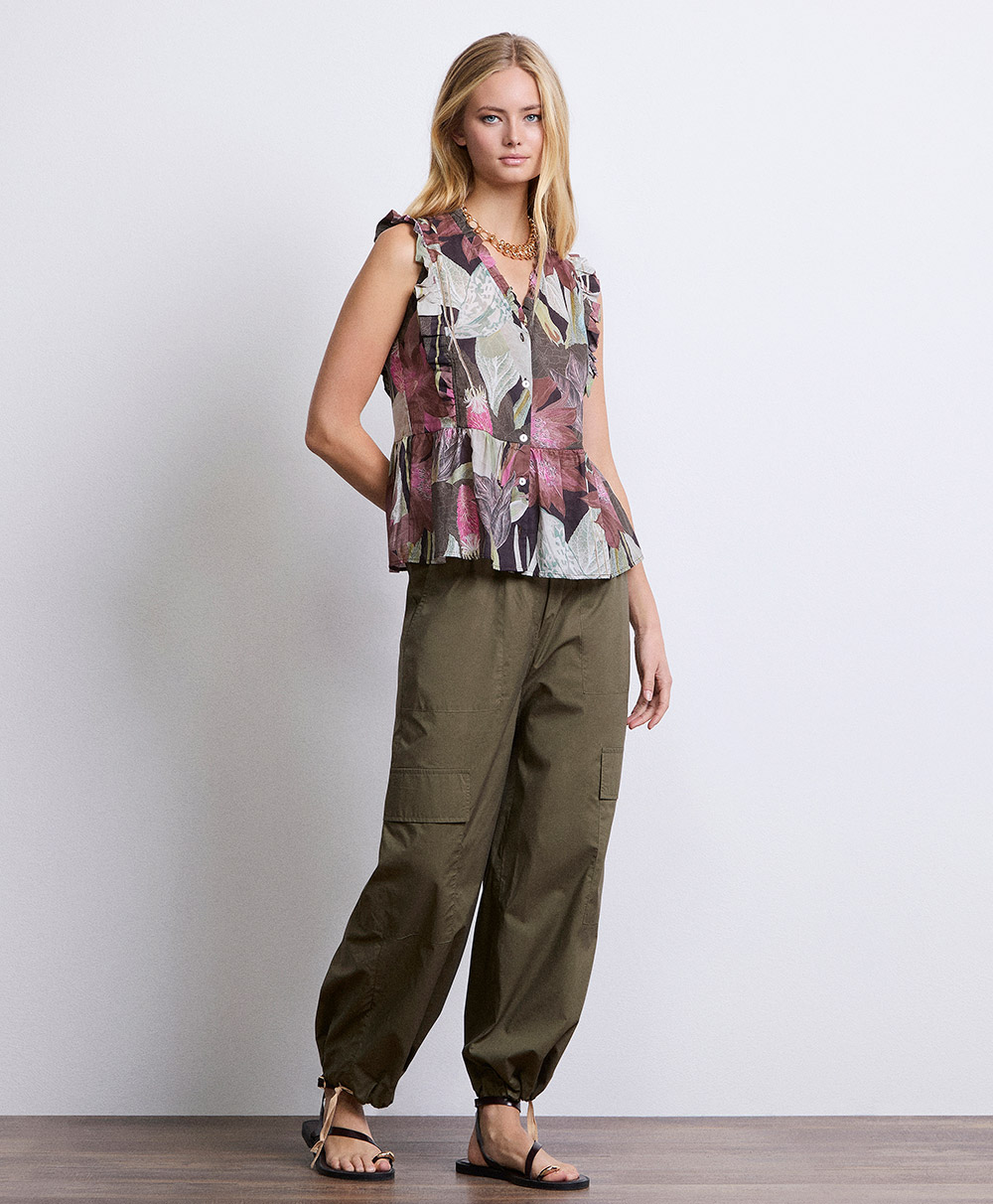 Markup Donna Jeans & Pantaloni Pantalone cargo in tela vela
