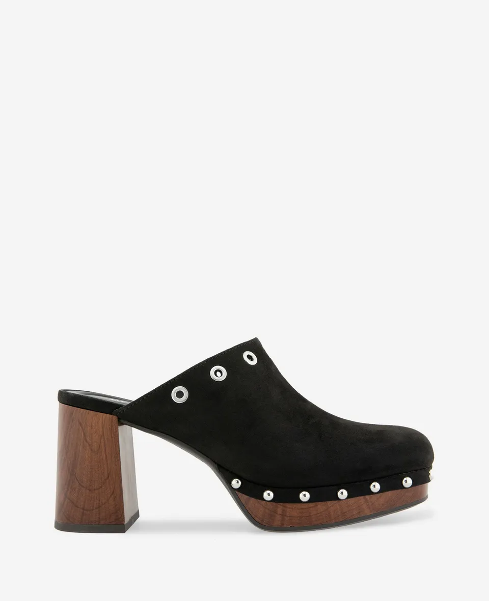 Kenneth Cole Reaction Shoes REACTION-Kalley Micro mule nera tacco 3 pollici