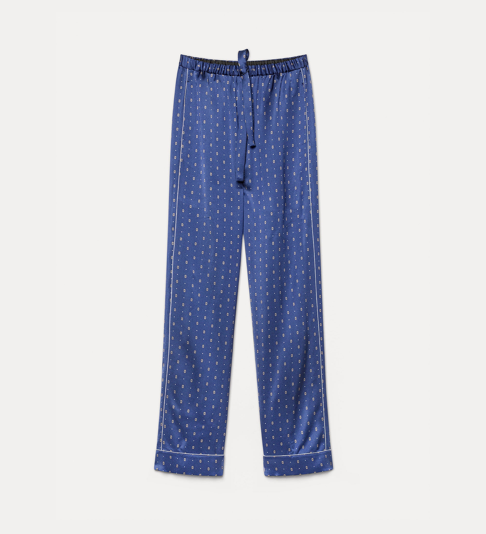 Forte pantaloni envers satin pyjama trousers le club notte raso