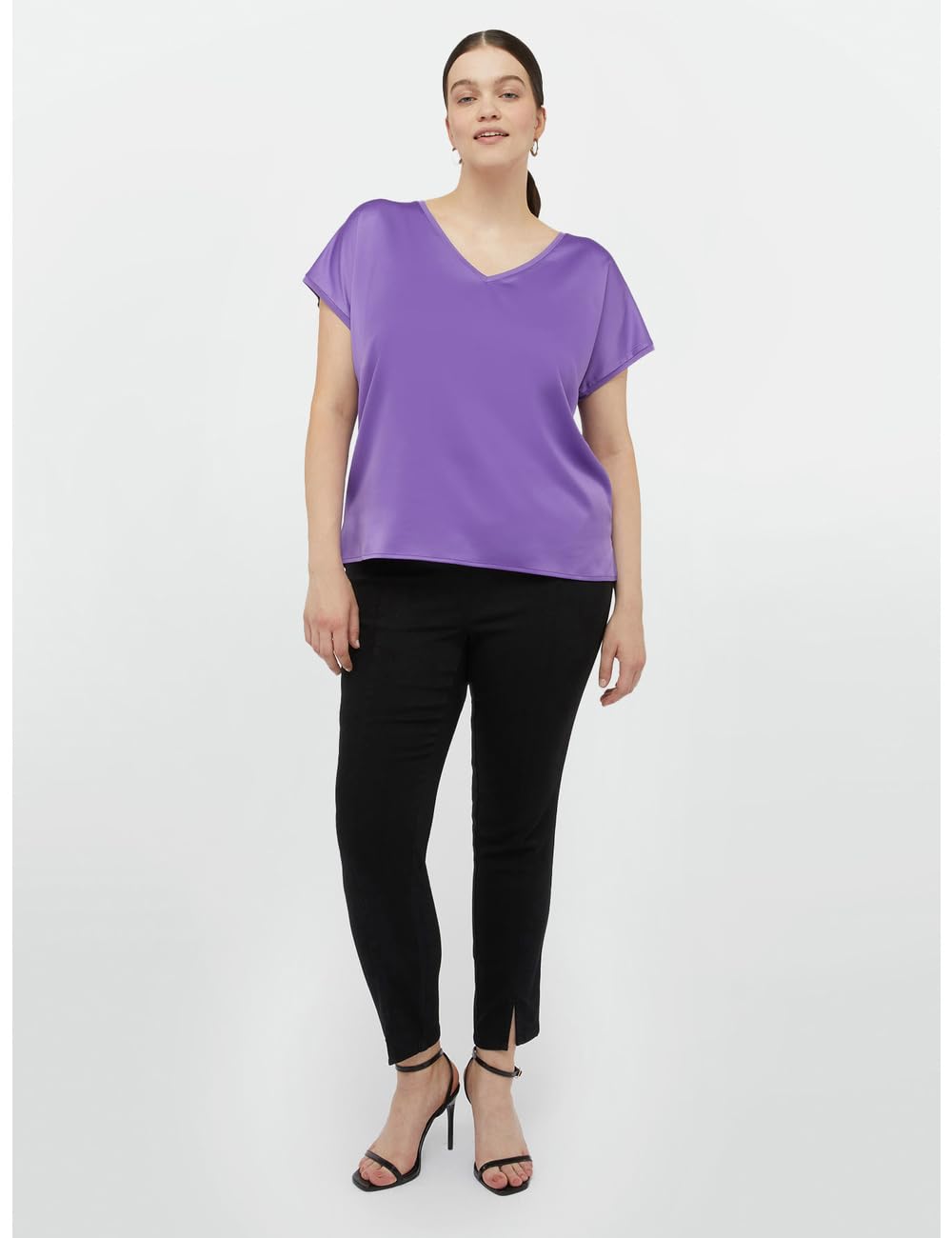 Fiorella Rubino Jeans Jeggings con spacchetto jeggings 52 Plus vita elastica