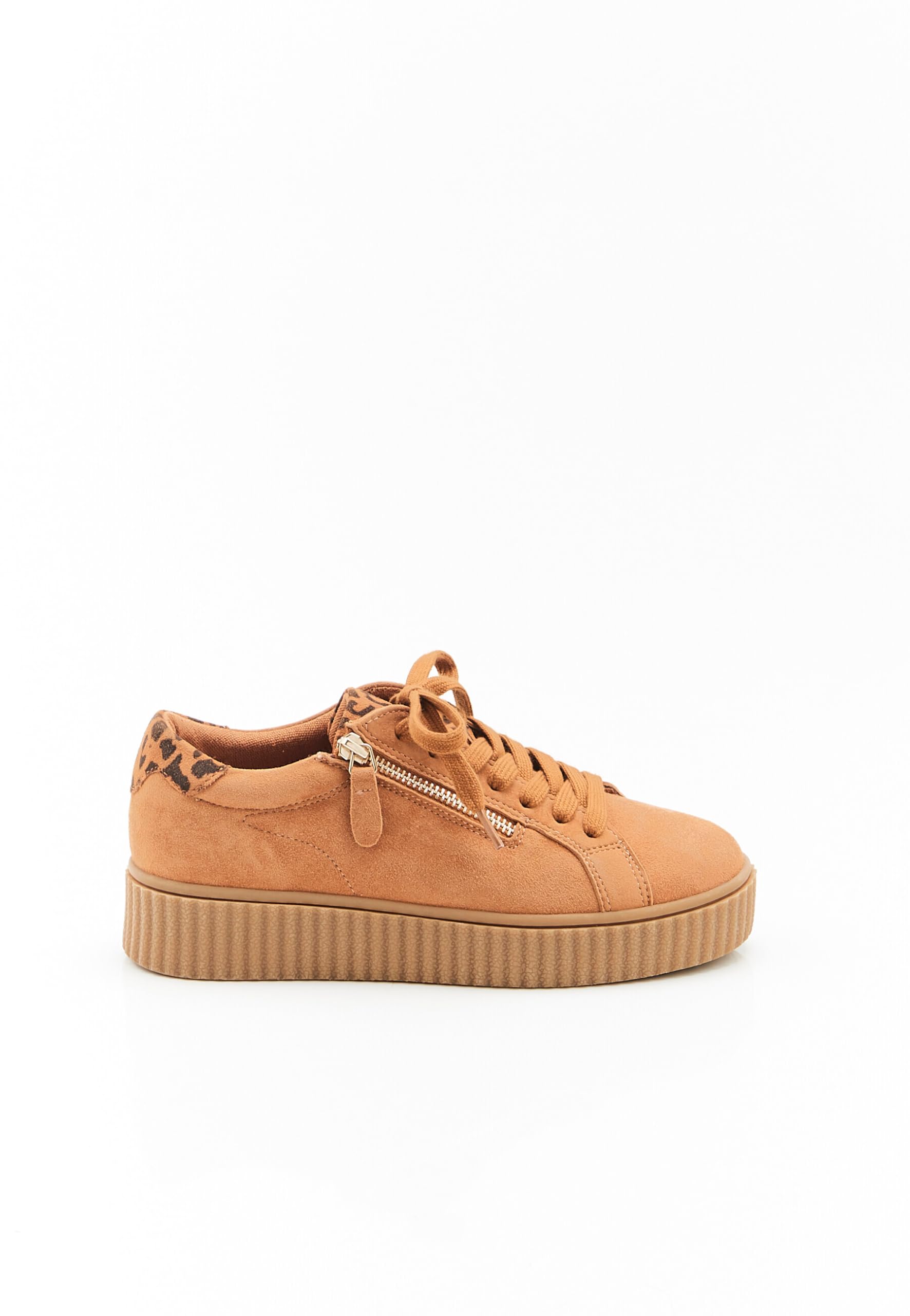 Damart Calzature Tennis Zeppe Amortyl donna albicocca in pelle