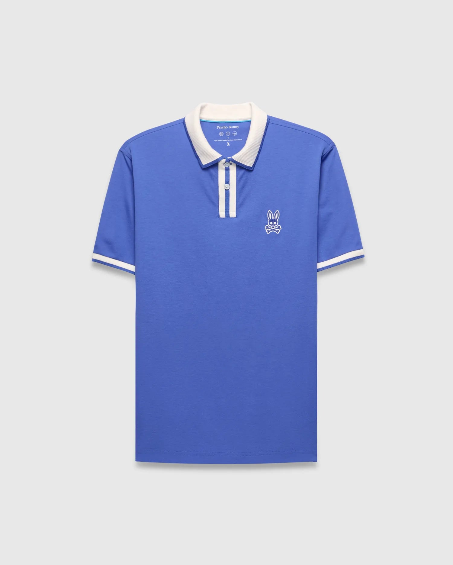 Psycho Bunny Men's Polos Ridley Performance Pique Polo blu