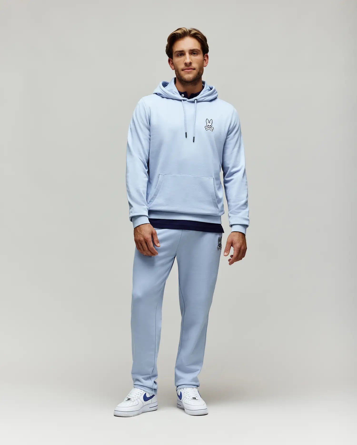 Psycho Bunny Men's Pants Timothy 4K Bunny Jogger 31 L jogger blu XXS-XXXL cotone