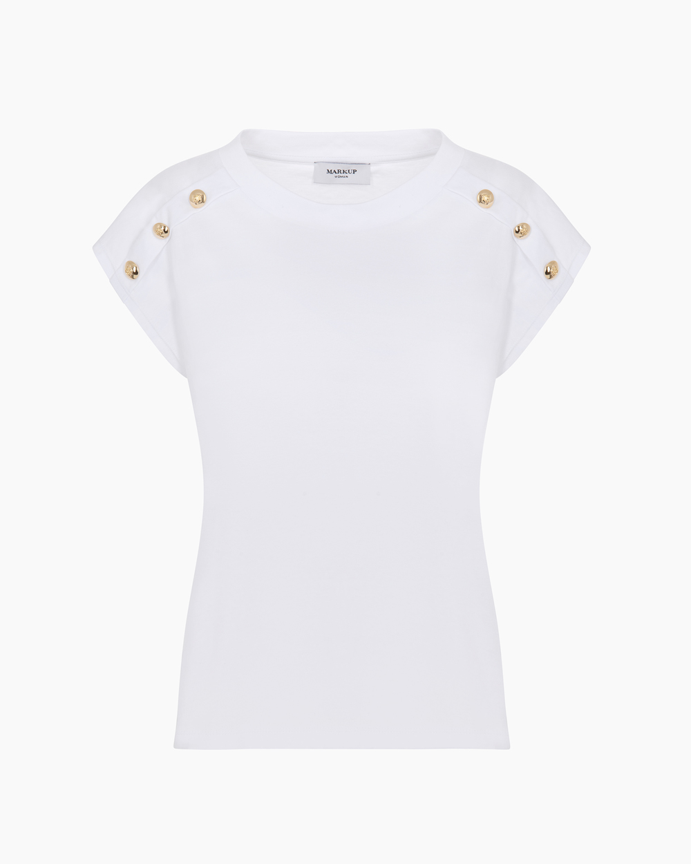 Markup Donna T-Shirt & Felpe T-shirt in jersey con bottoni da donna