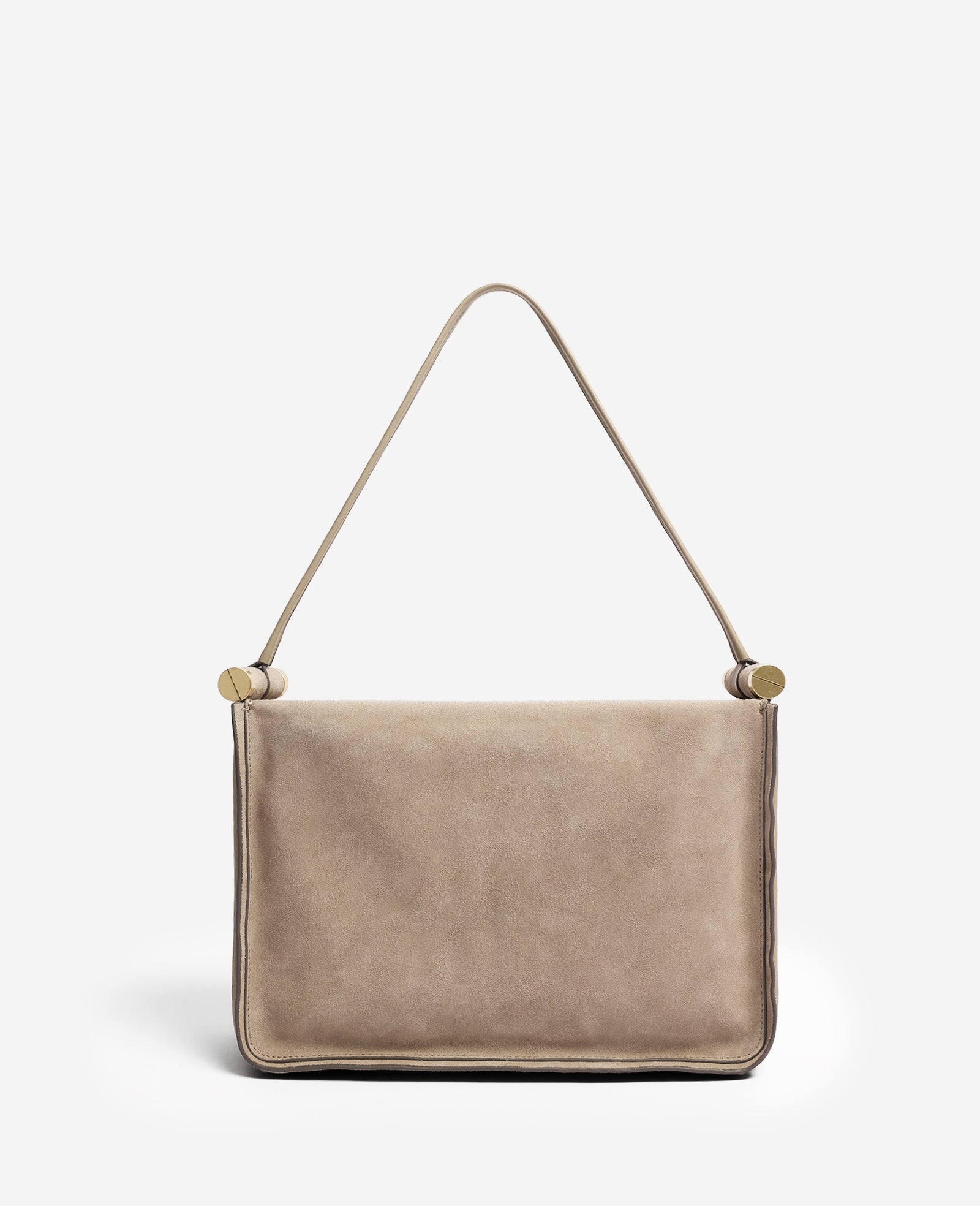 Kenneth Cole Reaction Bags Highline Large Suede Top Handle Shoulder Bag borsa taupe in pelle scamosciata