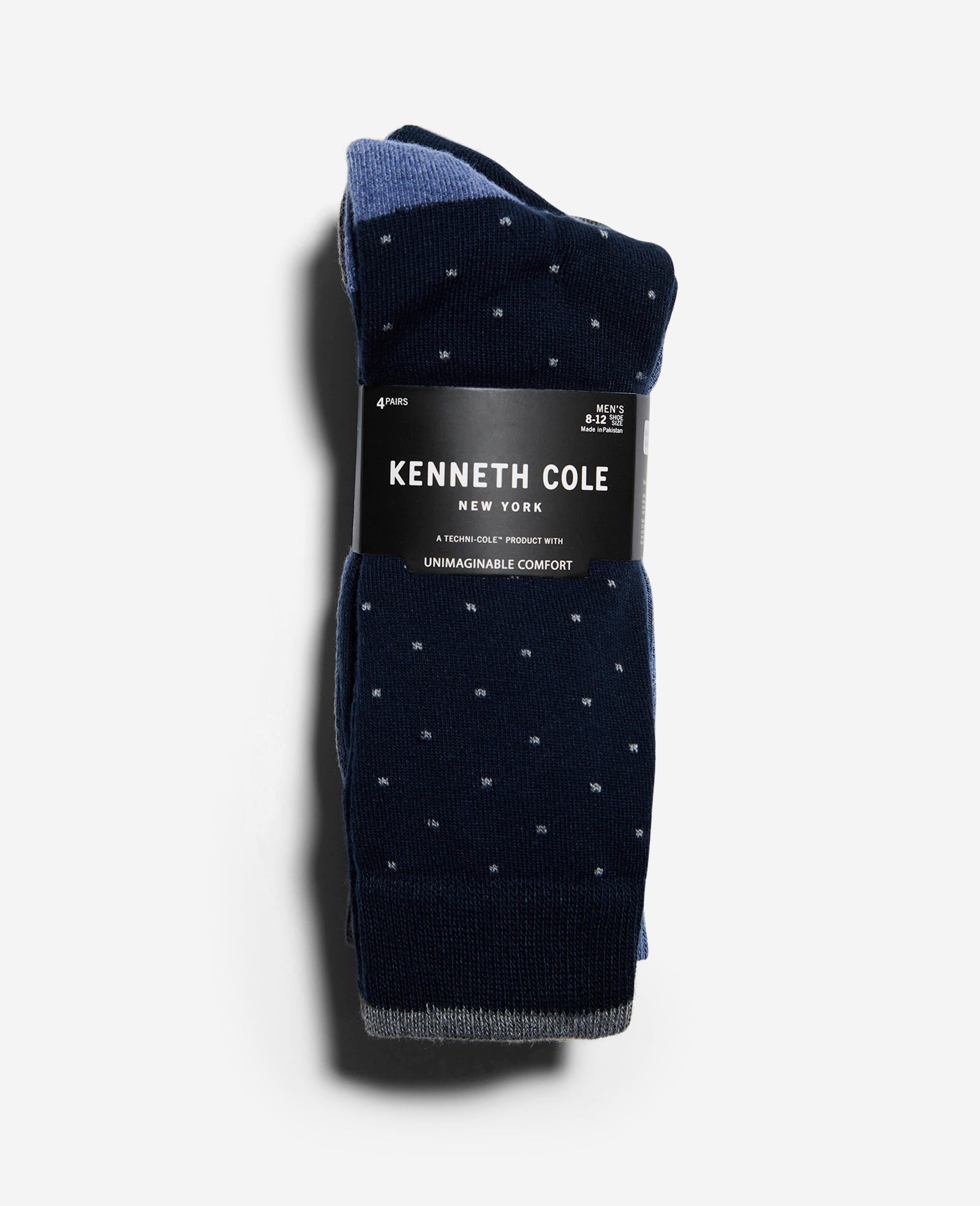 Kenneth Cole Reaction Clothing Ribbed Crew Sock calze 4 paia peyote heather