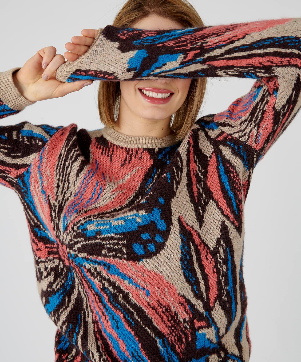 Damart Prêt-à-porter Maglione Jacquard da donna