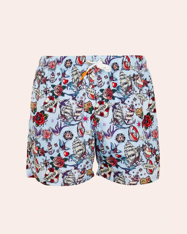 Markup Uomo Costumi Boxer mare tattoo boxer