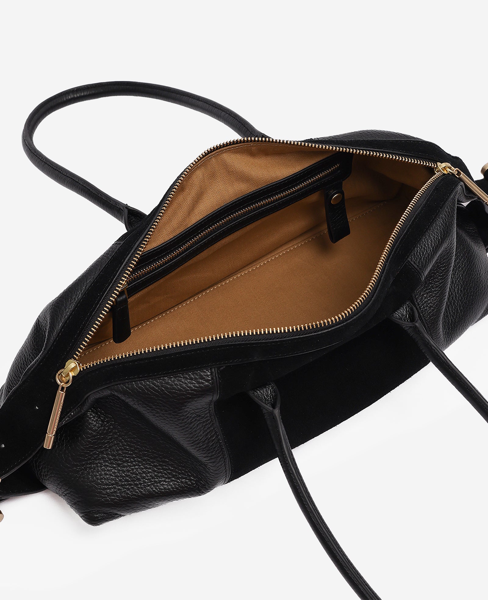 Kenneth Cole Reaction Bags Bowery Bowling Bag borsa nera in pelle