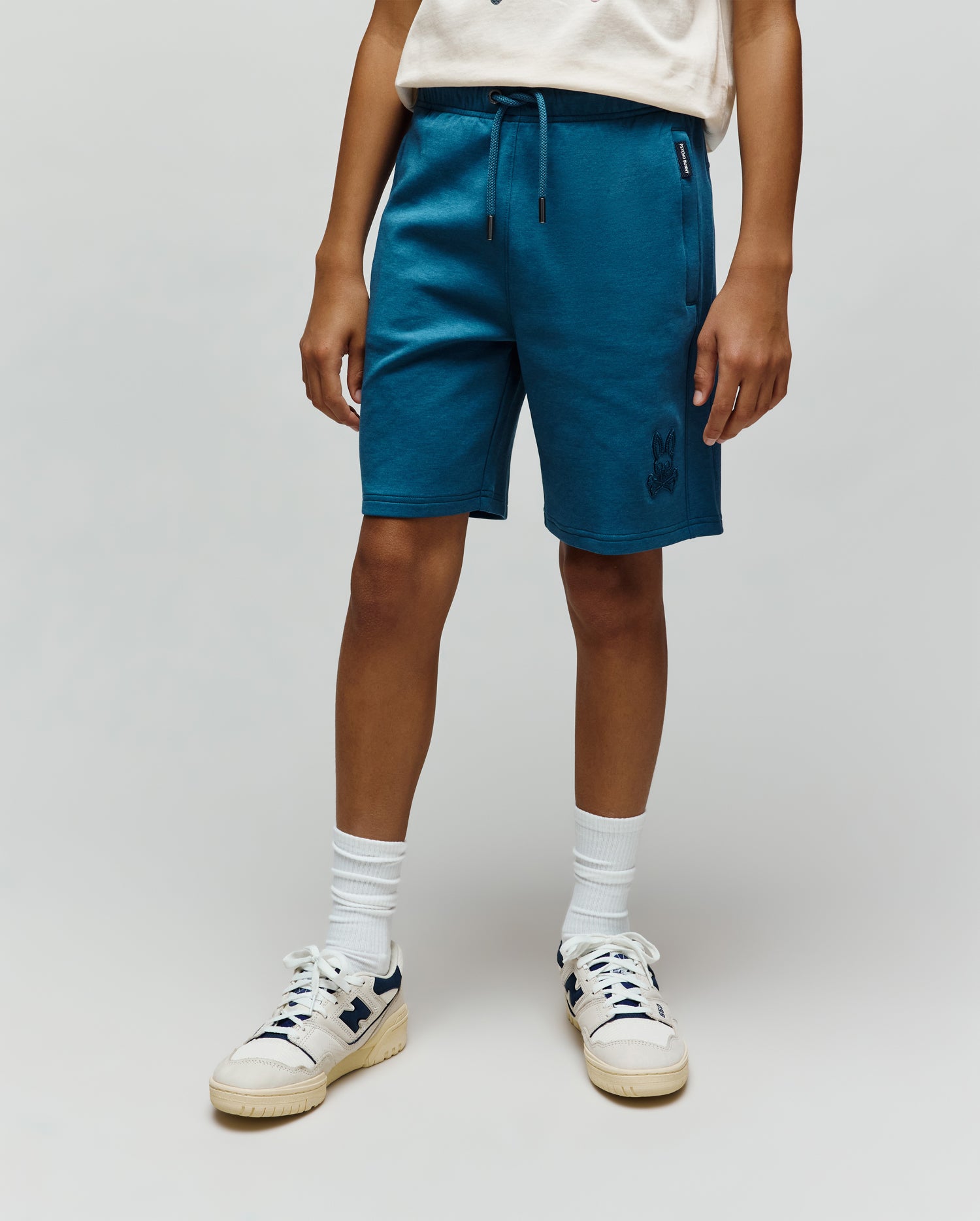 Psycho Bunny Kids Bottoms Barry Modal Short pantaloncini blu in cotone modal