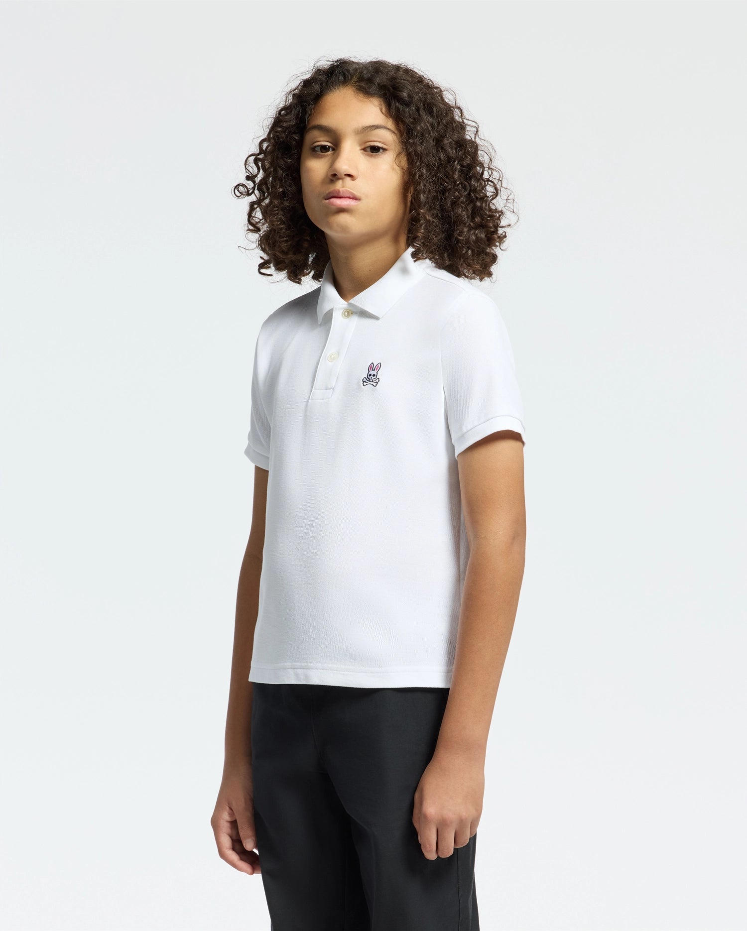 Psycho Bunny Kids Polo Shirts KIDS CLASSIC PIQUE POLO SHIRT polo bianca