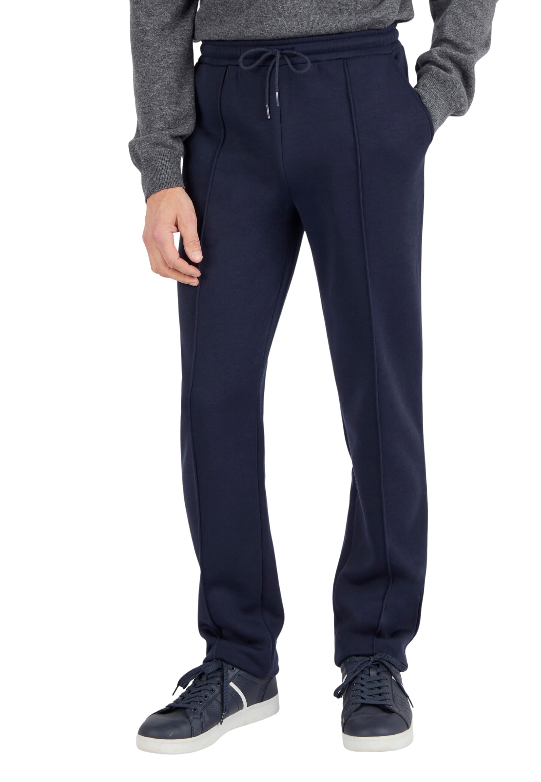 Damart Prêt-à-porter Pantaloni relax in pile uomo blu marino taglia 44